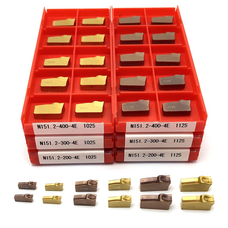 10pcs Metal Parts N151.2 200 300 400 4E 1025 1125 Carbide Insert Milling Cutting Tool Indexable Cutter N 151.2