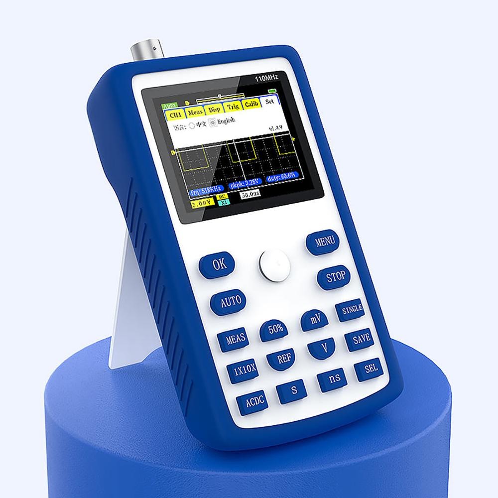 FNIRSI-1C15 Professional Digital Oscilloscope 500 Giant Samples/sec Sampling Rate 110MHz Bandwidth Analog Support Waveform Storage