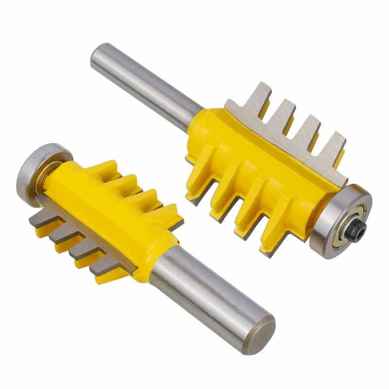 XCAN-Adjustable Finger Joint Bits 8mm, 1/2, Reversible Rod, Finger Joint, Glue Router, Cone Bits Tongue Wood Router Bit