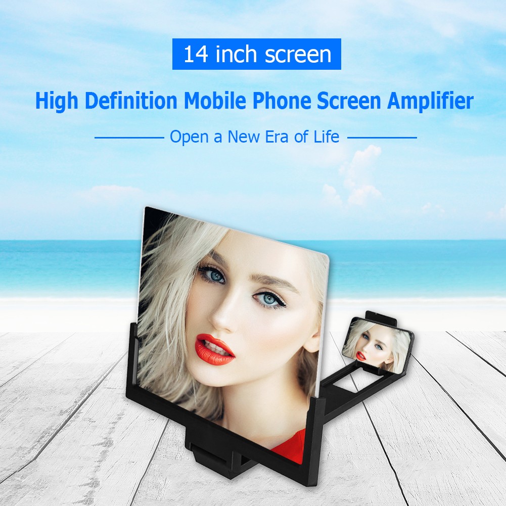 14 inch mobile phone screen magnifying glass folding video screen amplifier for mobile phone holder screen magnifier