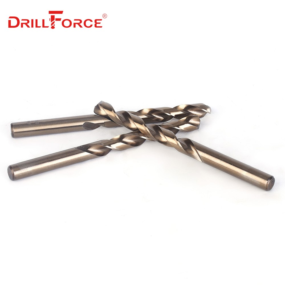 Drillforce Tools M42 Cobalt Drill Bit Set, HSS-CO Drill Set 0.5-10mm, Drilling on Hardened Steel, Cast Iron and Stainless Steel