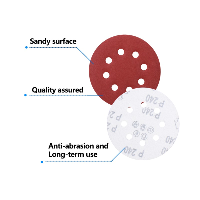 XCAN Sanding Discs 5 Inch (125mm) Round Shape Buffing Paper 80-3000 Grit 8 Hole Sander Polishing Pad Abrasive Sanding Paper