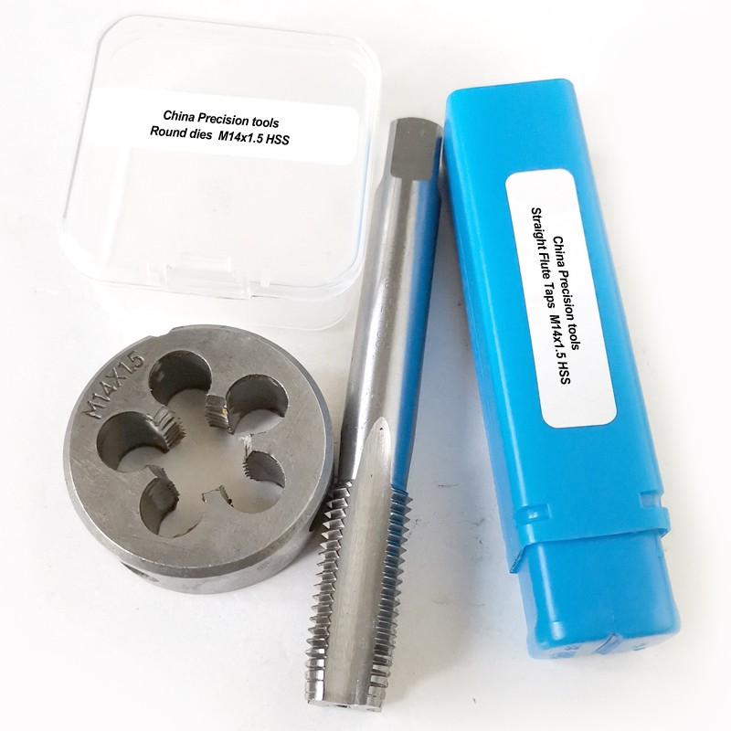 HSS Metric Right Hand Tap and Die Set M6 M7 M8 M9 M10 M11 M12 M13 M14 M15 M16 Fine Screw Thread Die Taps M17 M18 M19 M20 M24