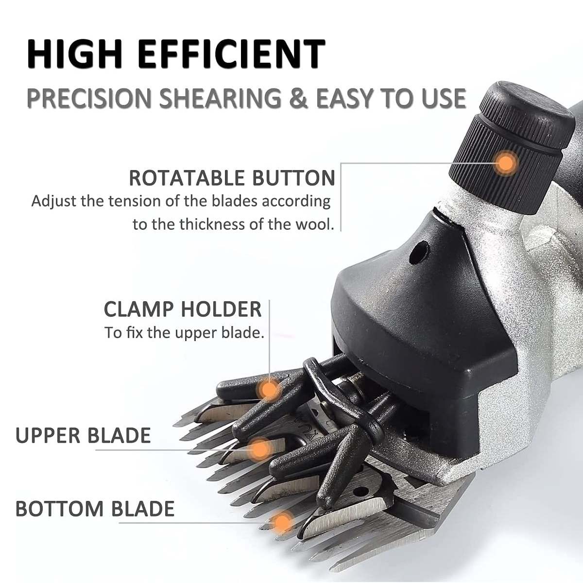 3000W 220V/110V Electric Sheep Goat Shearing Machine Trimmer Tool Wool Scissors Cutting Clipper Shaver With Box