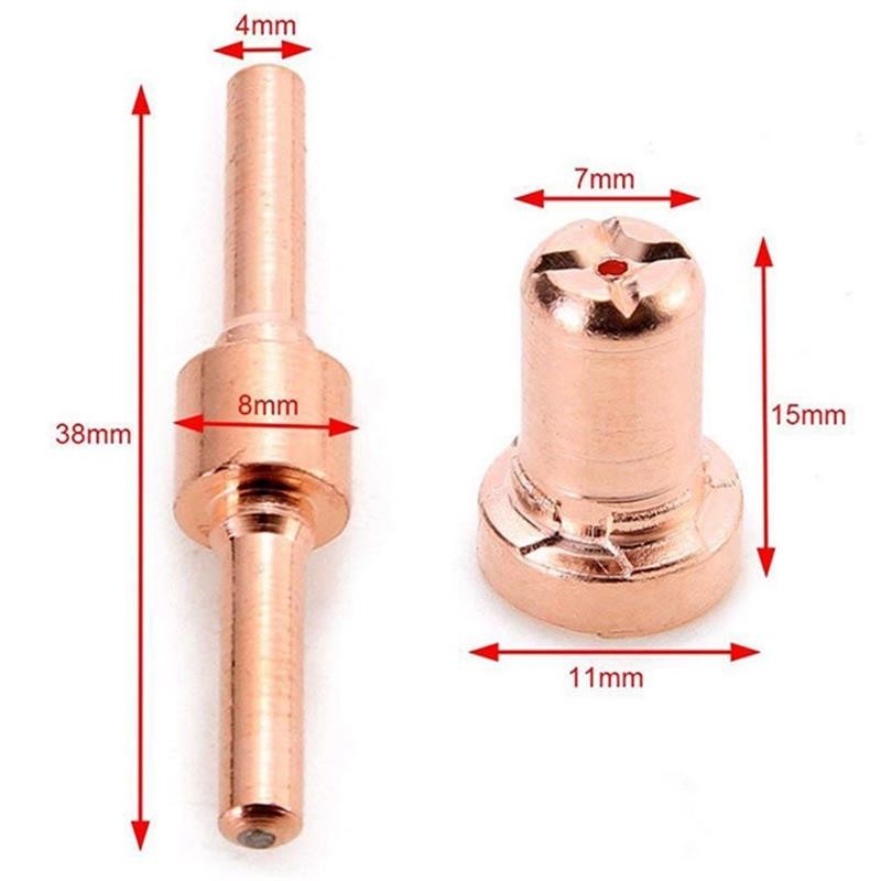 قطع البلازما تلميح 65 قطعة أقطاب عدة فوهات الاستهلاكية استبدال الملحقات ل PT31 قطع 30 40 50 القاطع أدوات لحام