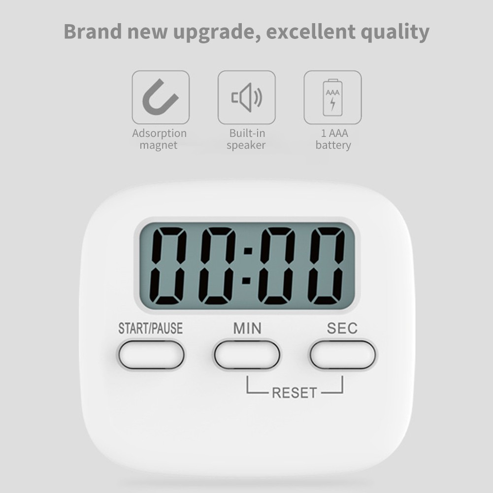 Multifunction Magnetic Digital Timer Stopwatch Kitchen Countdown Timer Cooking Baking Alarm Clock Reminder With Stand