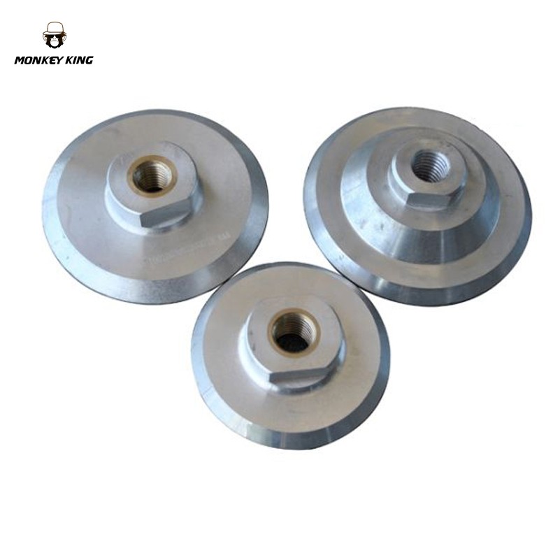 M10 M14 M16 5/8-11 Aluminum Packer Pad Holder for Resin Bond Diamond Polishing Pad 3" 4" 5" 6" 7" 80mm 100mm 125mm 150mm 180m