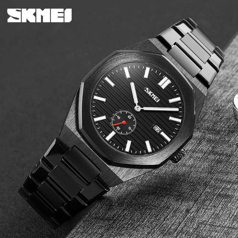 New Sport Wristwatch For Man SKMEI Top Brand Stainless Steel Waterproof Watches Men Watch Military Quartz Wristwatch Montre Homme