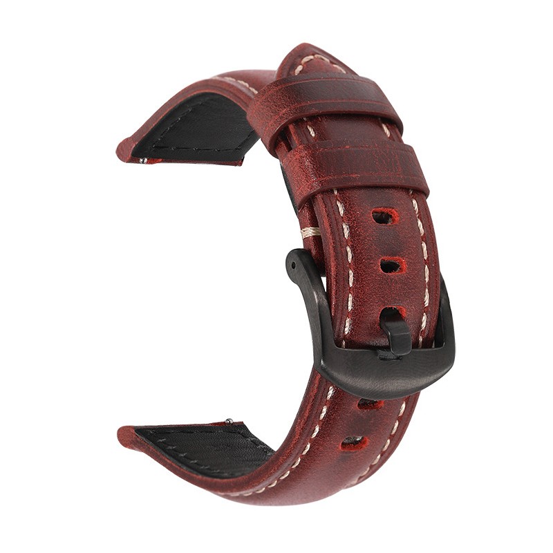 18/20/22/24/26mm Watch Strap Genuine Leather Watch Band Watch Accessories Men Cowhide Handmade Watchband Stainless Steel Buckle