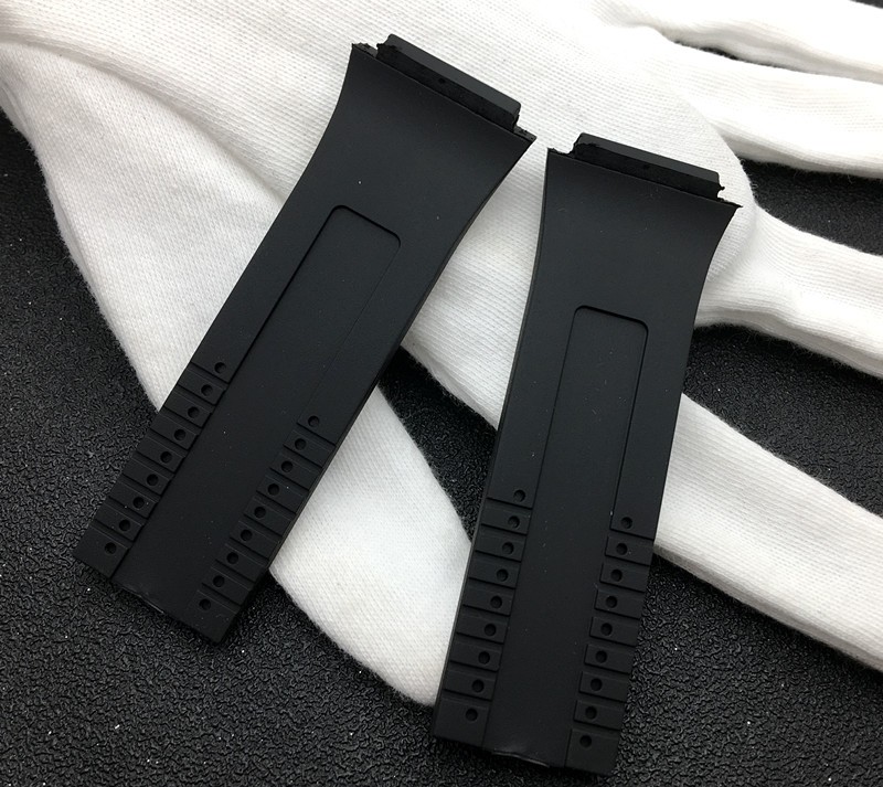 Black Blue Brown Nature Rubber Watchband Outdoor Sports Waterproof For Porsche Strap Design P6780 Men's Watch Band Free Tools