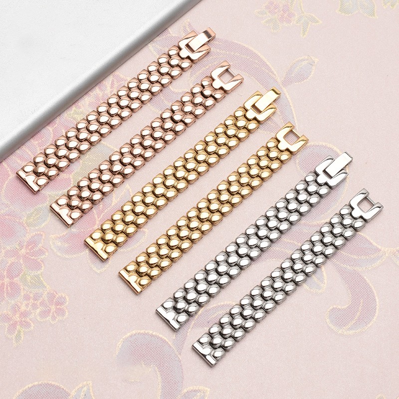 New Steel Band Watch Strap 6mm 8mm 10mm 12mm 14mm 16mm Small Size Watchband Watch Strap for Fossil/CK Women's Chain Bracelet