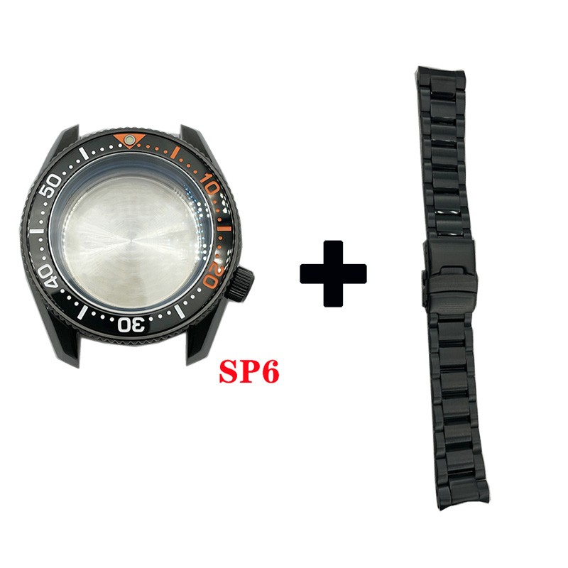 Watch modified parts solid 42mm sterile stainless steel SPB185/187 style watch case and bracelet suitable for NH35/36 movement