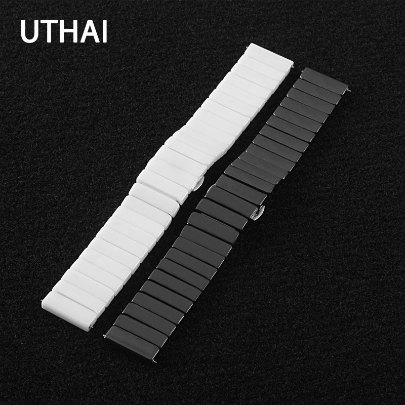 U Thai C03 Ceramic 20/22/24mm Watch Strap Strap for Samsung Watch High Quality Ceramic Strap for Apple Watch 1/2/3/4/5