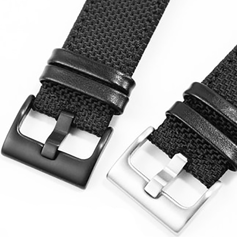 Nylon+Leather Watchband Thickened Canvas Strap For K4b381b6 K4b381b3 K4B384B6 Waterproof Wristband Watch Band 30mm Black With Tool