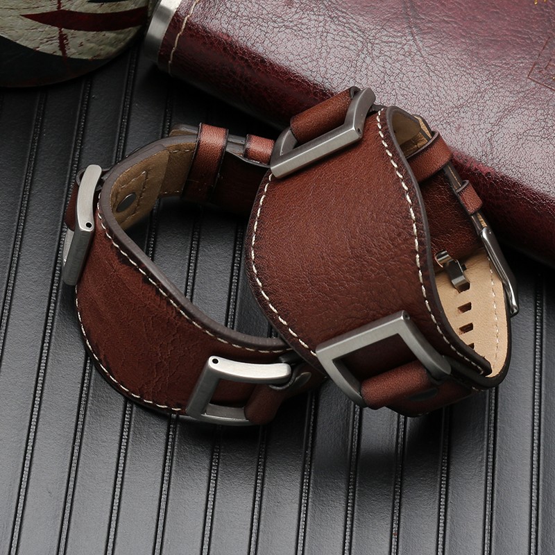 Genuine leather for Fossil JR1157 watch band accessories vintage style strap with high quantity stainless steel joint 24mm