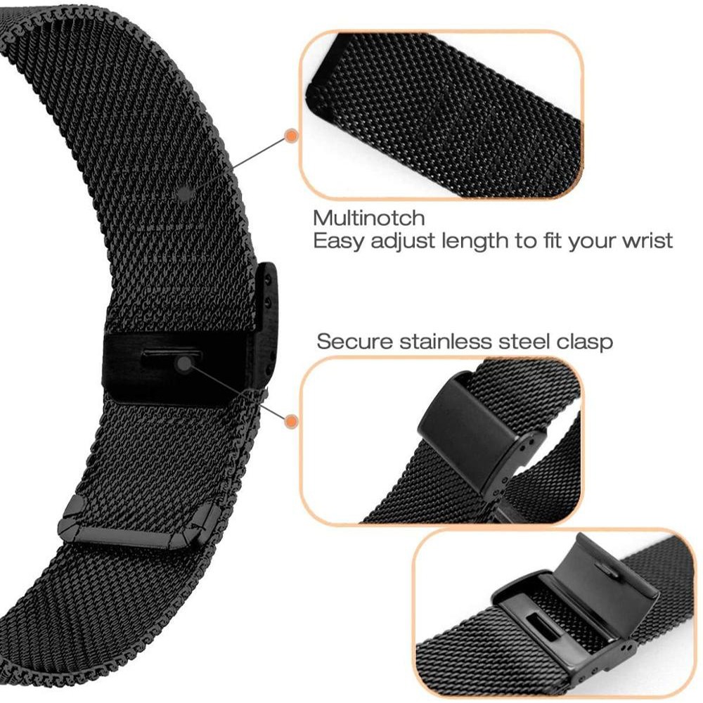 Stainless Steel Straps For Garmin Forerunner 55 245 645M Smart Watch Band Metal Bracelet Straps For Approach S40 S12 S42 Correa