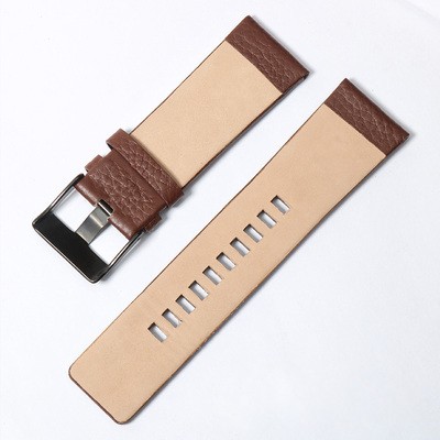 Diesel Watch Band Leather Replacement 26mm 27mm For DZ73 Series Watch Strap Wrist Band Black Brown Watch Belts