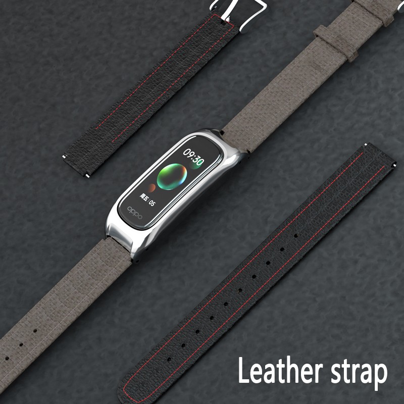 Metal Strap for OPPO Band Replacement Bracelet Sport Band Wristband Leather Strap for OPPO Band Accessories