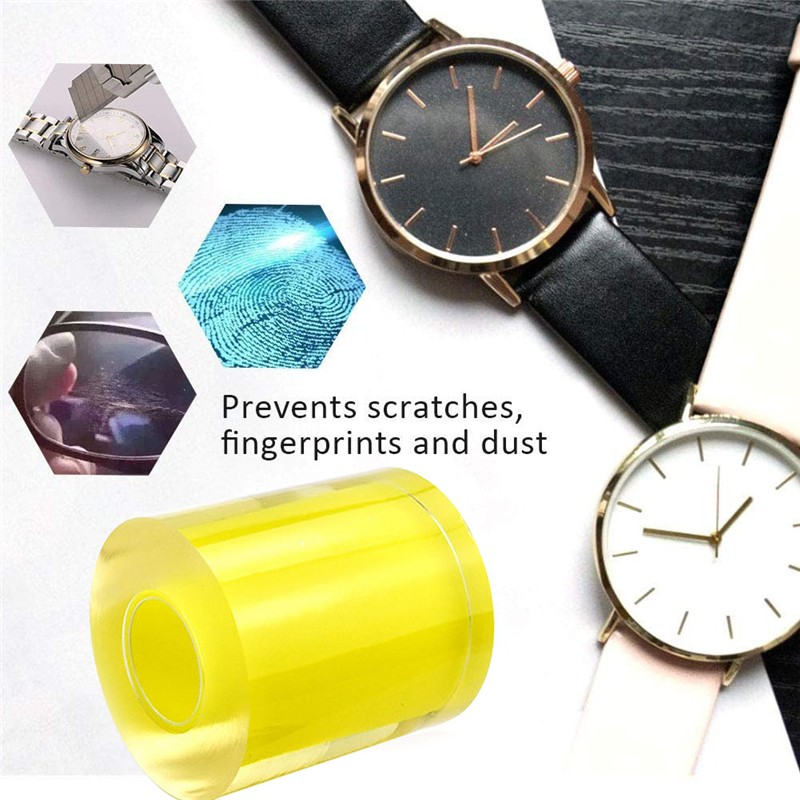 Anti-static Transparent PVC Watch Protective Tape Watch Protector Tape Jewelry Repair Watch Scratch Dust Protection Film