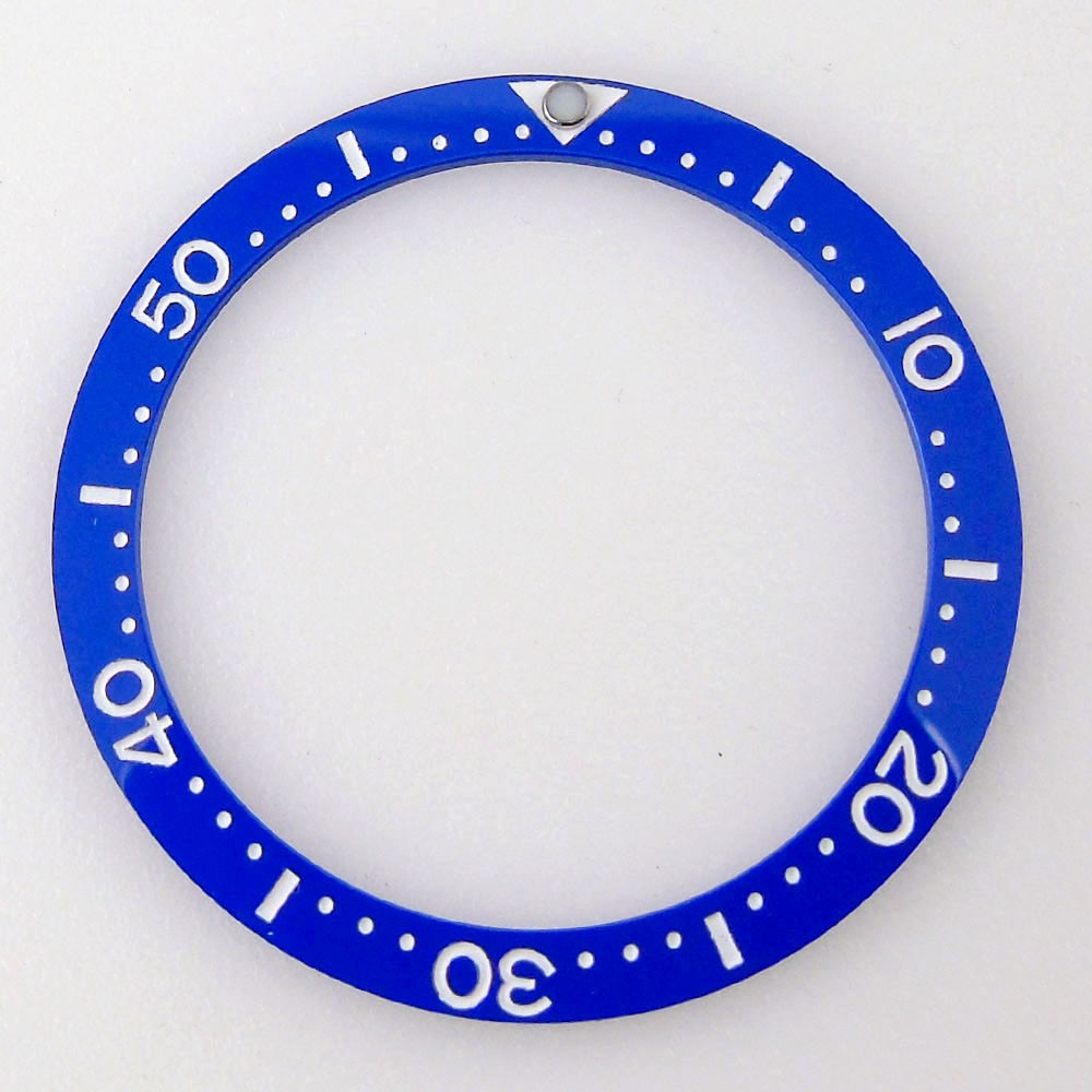 33.7mm*27.5mm*0.8mm Flat Ceramic Black Blue Green Clock Bezel Insert Fit MOD Skx013 Model High Quality Parts