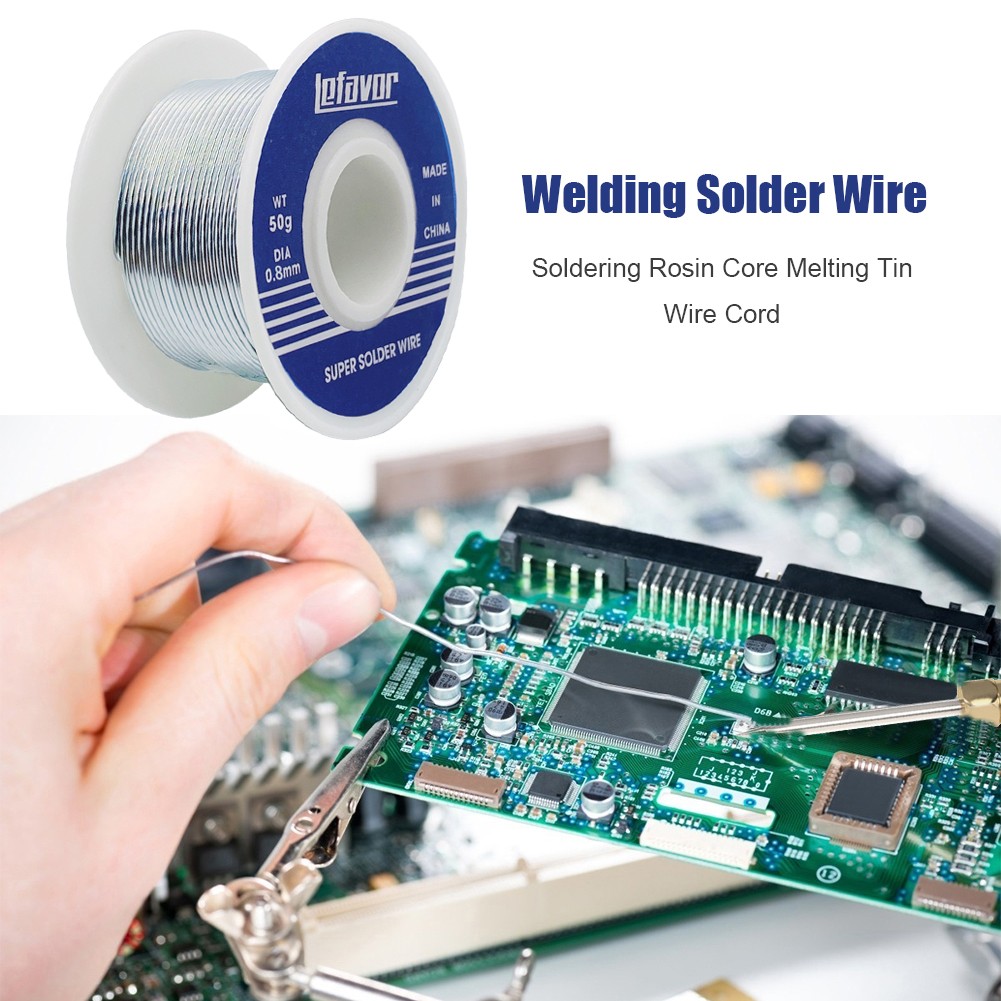 Tin solder wire solder roll 0.8mm 1mm rosin core solder melt low melting point household tin solder wire wire roll