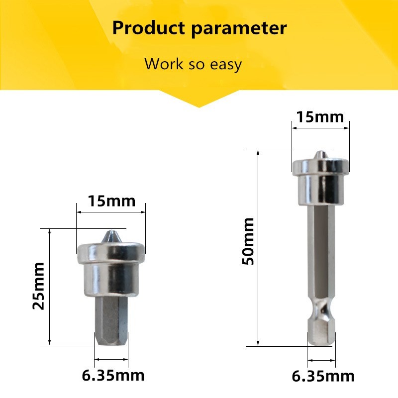 Screwdriver set magnetic positioning screwdriver bit head woodworking tools hex head shank positioning bit batchHead hand tool