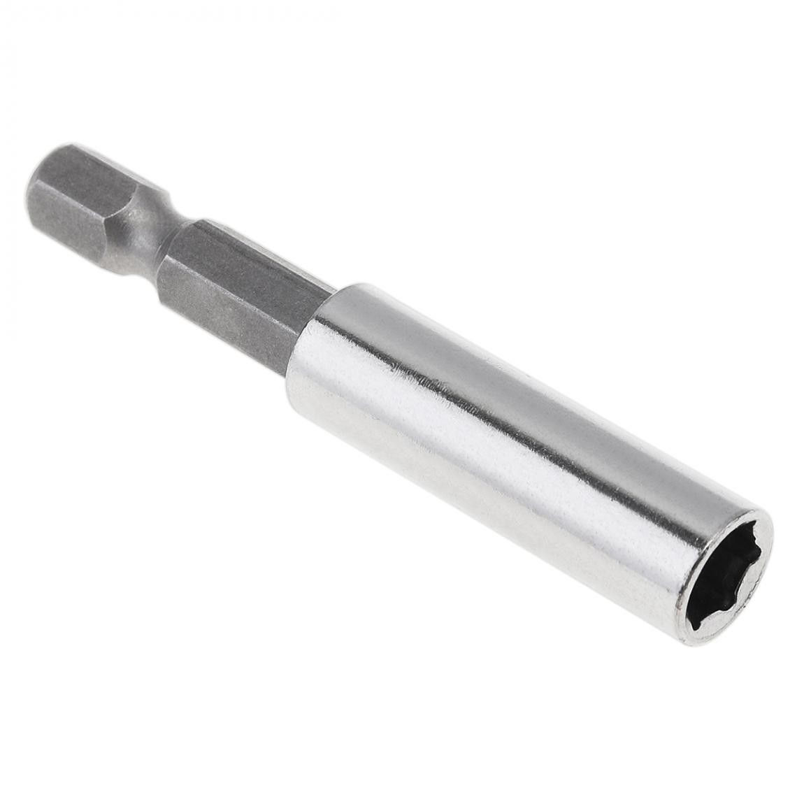 Screwdriver bits extension rod, 58mm hex shank, with magnetic positioning extension