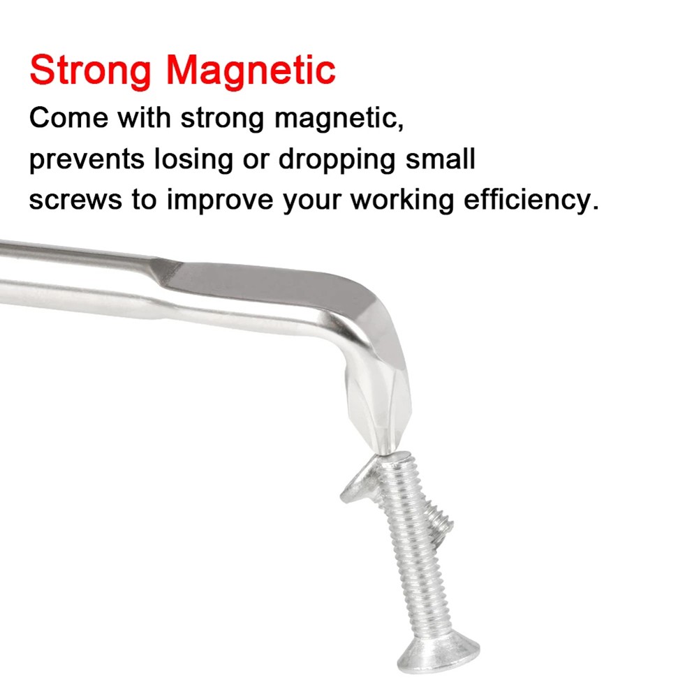 Z-Type Screwdriver L-Shaped 90-Degree Right-Angle Elbow Bend Torx Slotted With Magnetic Short Screwdriver