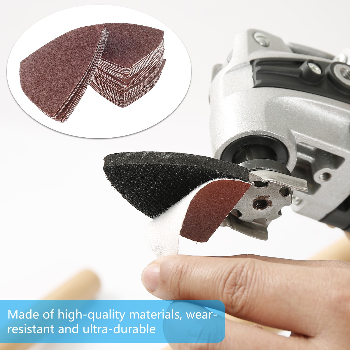 82pcs assorted sandpaper set 60/80/120/180/240 grit sandpaper and sandpaper paper three-finger pad sand board oscillating multi tool