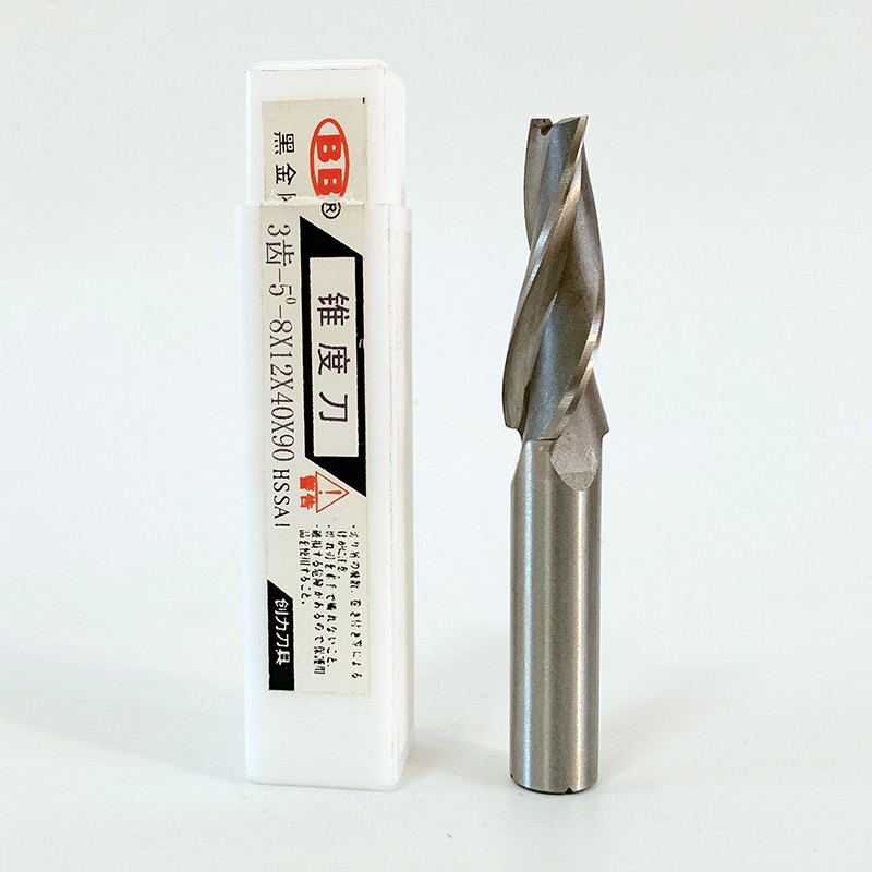 BB Tapered End Mill HSS Angle Cone V Cutter Obliquity 0.5-5 Degree 2-12mm Diameter Taper