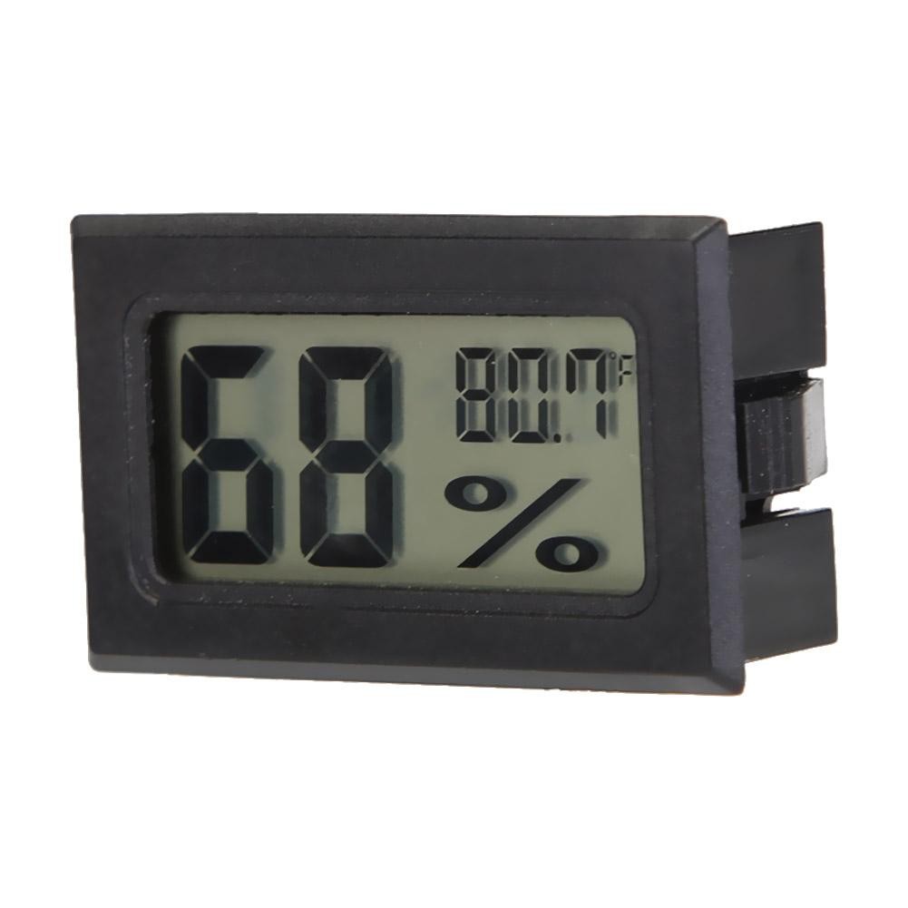 Thermometer Hygrometer Indoor Room Temperature Sensor Mini Digital LCD Temperature Humidity Weather Station With Clock