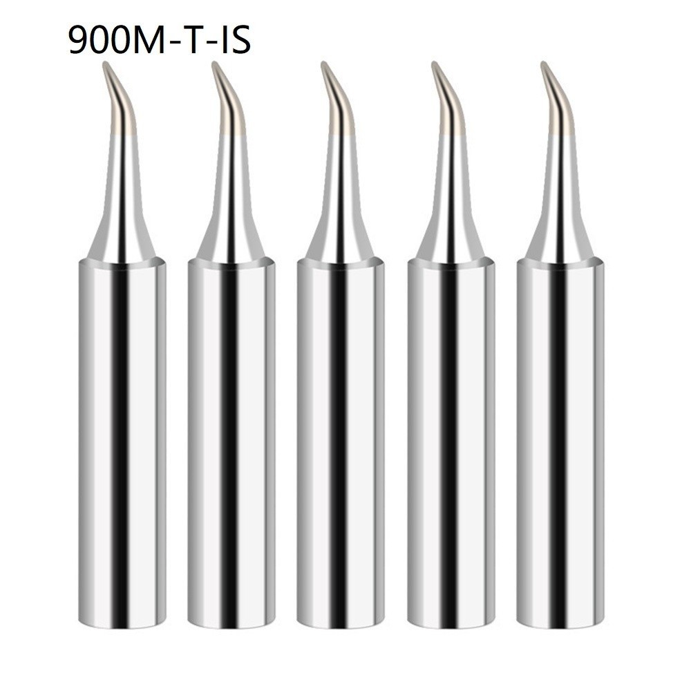 5pcs 900M-T Soldering Iron Pure Copper Soldering Iron Headphones IS/I/B/K/SK/2.4D/3.2D/1C/2C/3C/4C Lead-free Soldering Tips Head