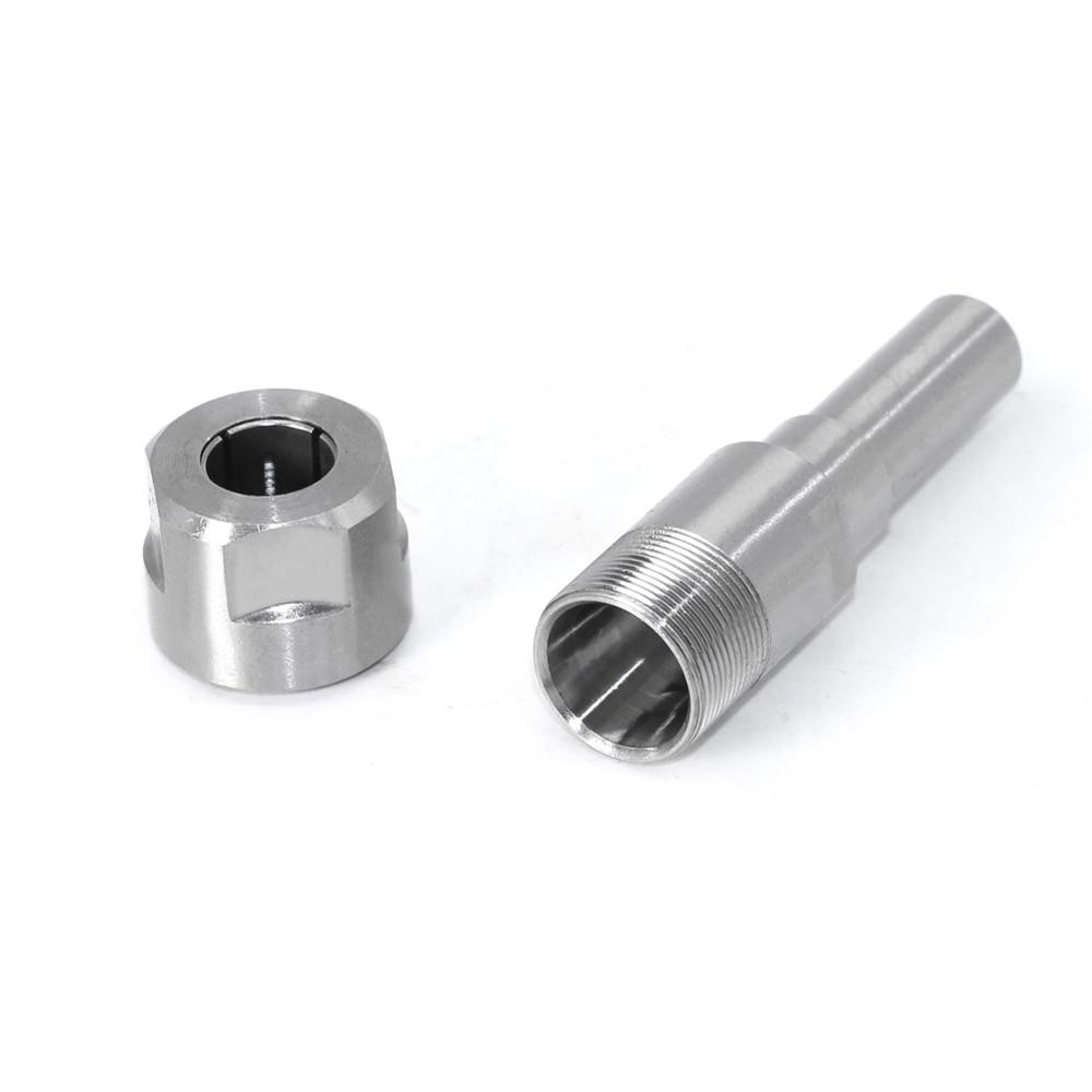 Binoax Router Bit Extension Rod Collet Drilling Machine Extension Milling Wood Cutting Machine 1/4(1/2) Inch 6/8/12mm Shank