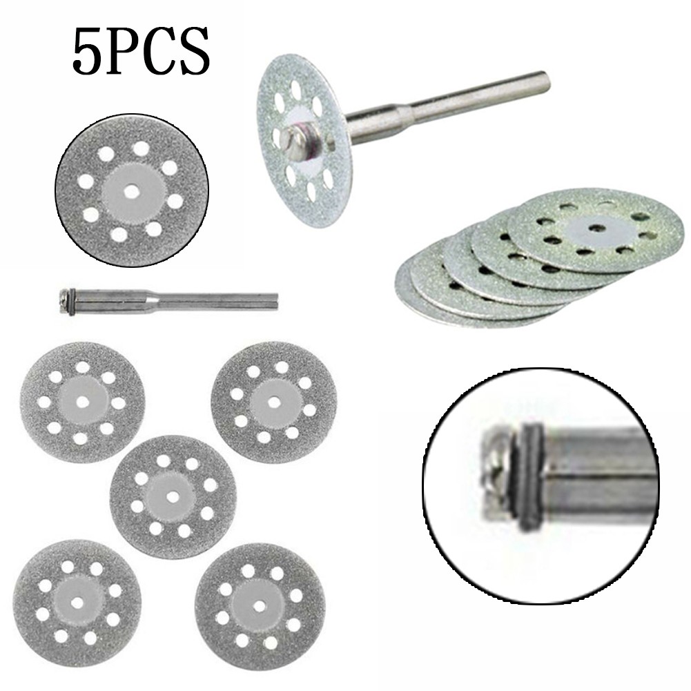 Abrasive disc 5pcs diamond grinding wheel cutting saw rotary tools accessories with mandrel sanding disc grinding wheel