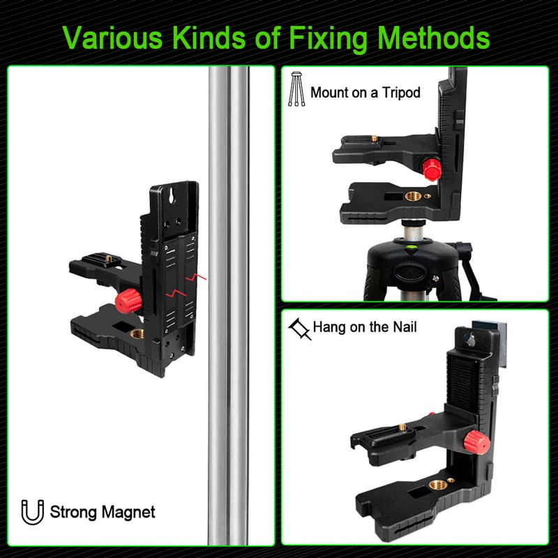 ZOKOUN - Universal Magnetic L Stand, Wall Mounted Laser Level Support