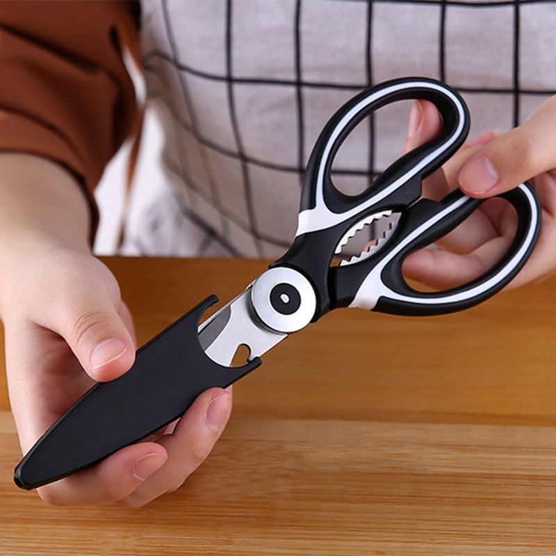 Can Clip Nut Multipurpose Panda Scissors Stainless Steel Food Chicken Bone Scissors Kitchen Household Scissors