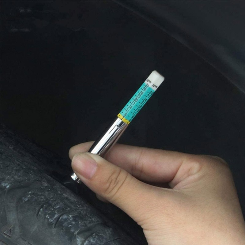 Car Tire Tread Auto Depth Thickness Gauge Meter 25mm Gauge Pen Color Coded Digital Caliper Monitor Tool