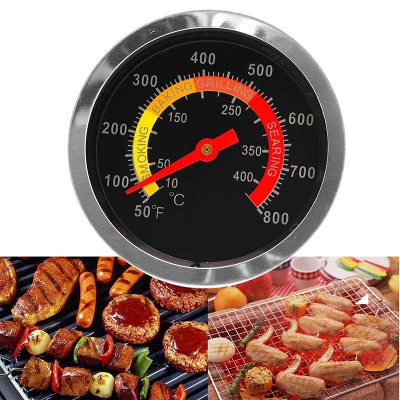 Dropshipping Stainless Steel Barbecue Barbecue Grill Thermometer Grill Temperature Gauge 10-400℃