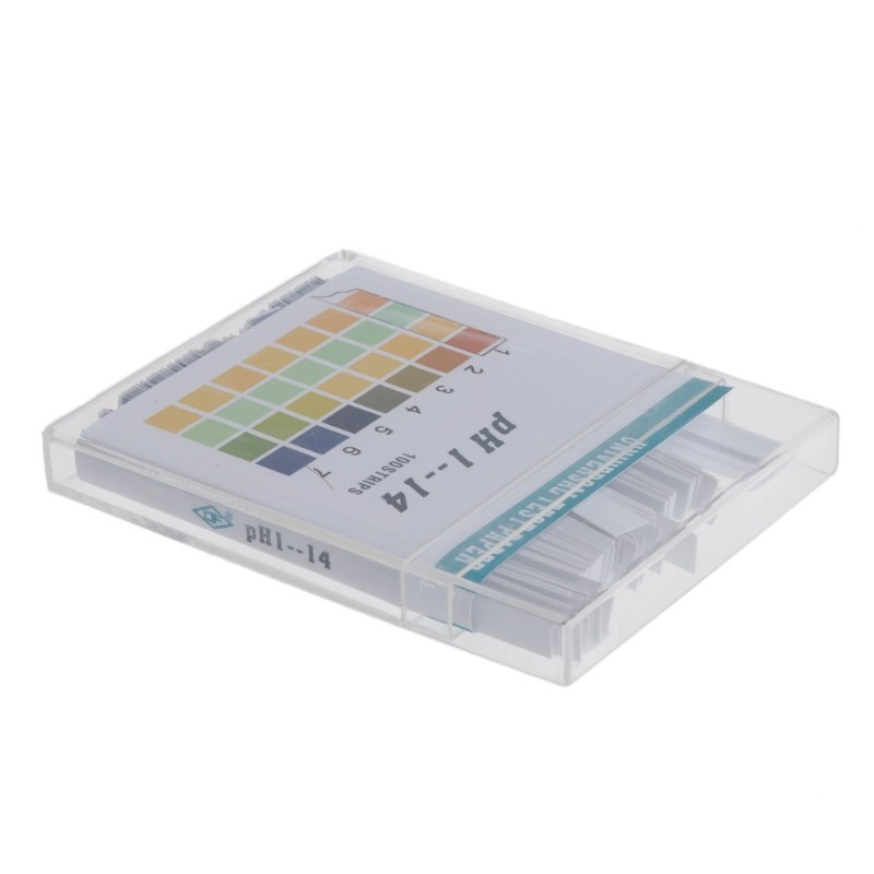 Dropshipping 100 Strips 1-14 PH Indicator Acid Alkaline Paper Water Saliva Test Kit