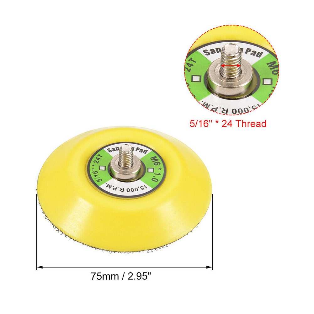 2pcs Professional Adhesive Backing Wheel Pad 75mm Polishing Buffing Disc Plate for Powwer Grinder Sander Tool Accessories