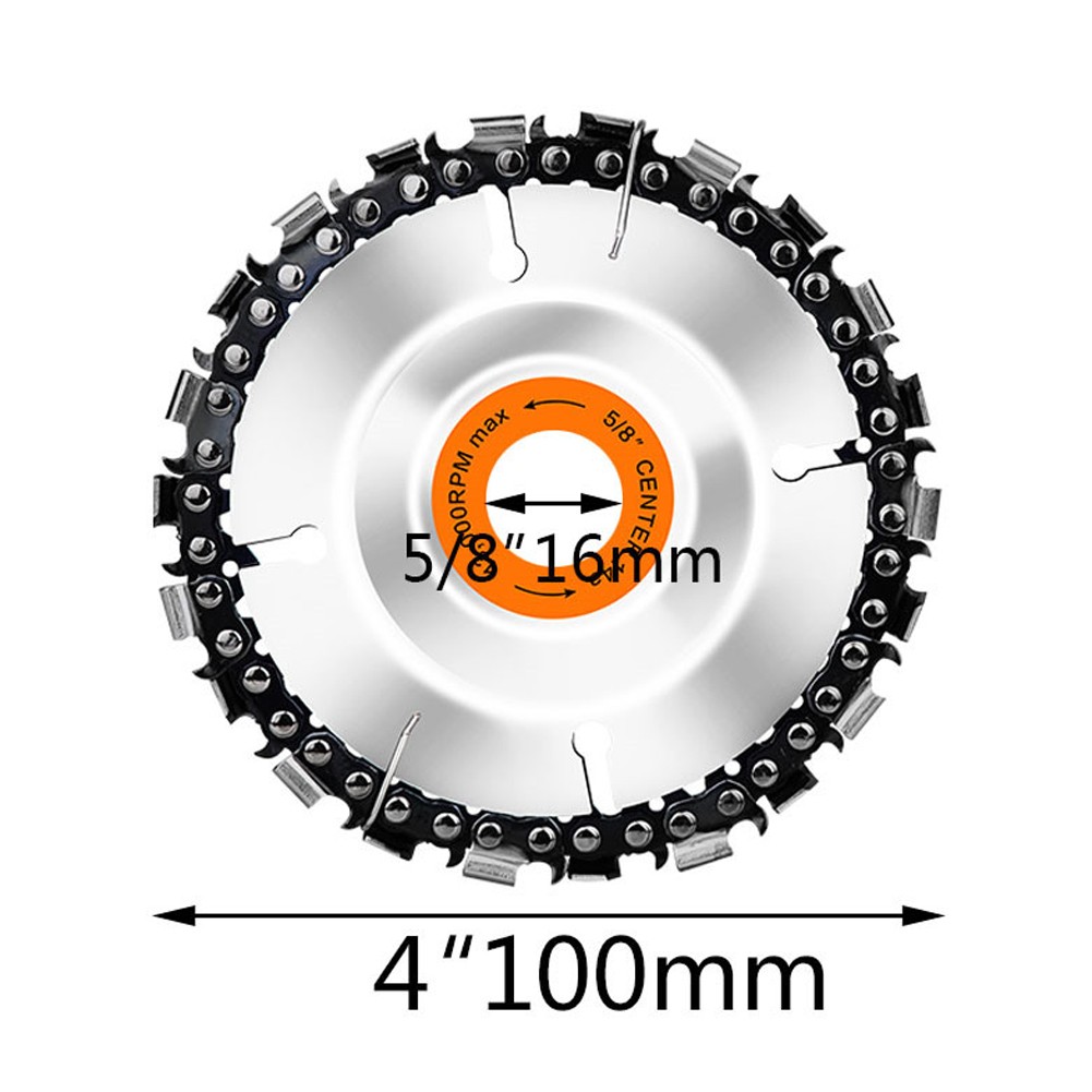 100mm 22 Teeth Grinding Machine Woodworking Disc Drilling Machine Chains for Type100 115 Angle Grinder Carving Forming