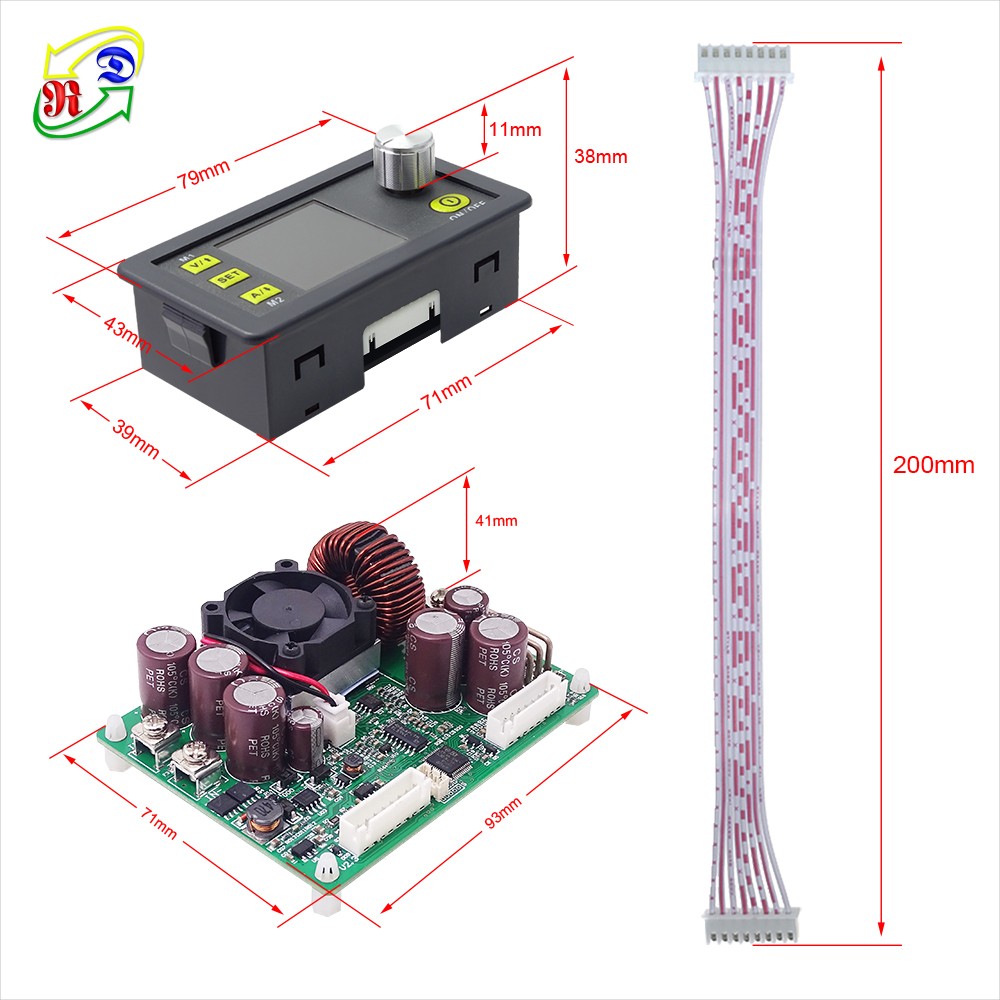 RD DPS5020 Voltage Constant Current DC DC Step Down Communication Bench Power Supply Buck Voltage Converter Voltmeter 50V 20A