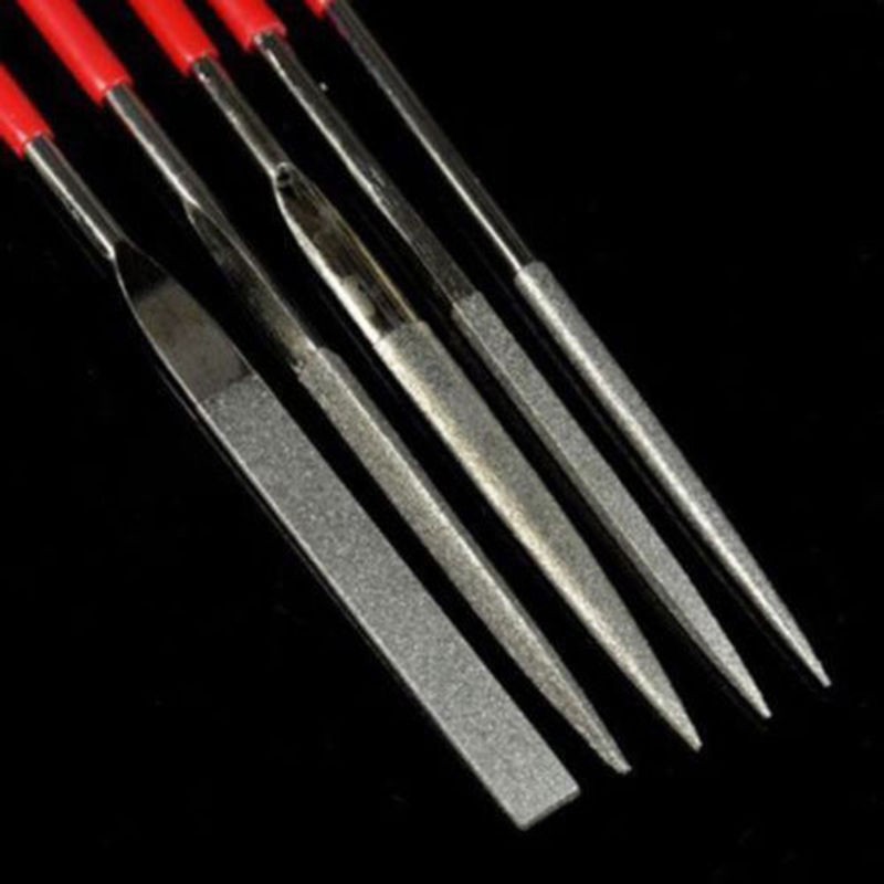 5pcs Metal Mini Needle File Set Hand Tools Ceramic Crafts DIY Wood Throne Needle File Jewelry Polishing Carving Hand Tool Set