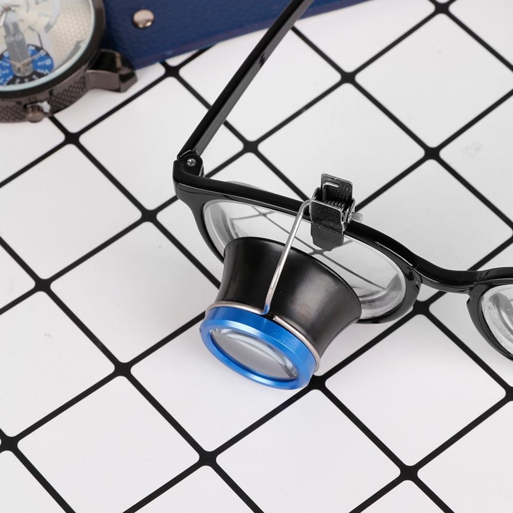 10X 20X 5X Clip On Glasses Magnifier Watch Repair Tool Loupes Magnifying Glass Portable Watches Loupe Jewelry Tools