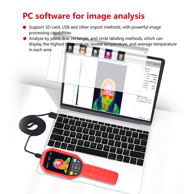 UNI-T UTi85A UTi260B Infrared Thermal Imager -15~550°C Industrial Thermal Imaging Camera Handheld USB Infrared Thermometer Hunt Inspection Automotive Electrical Pipeline Temperature Check