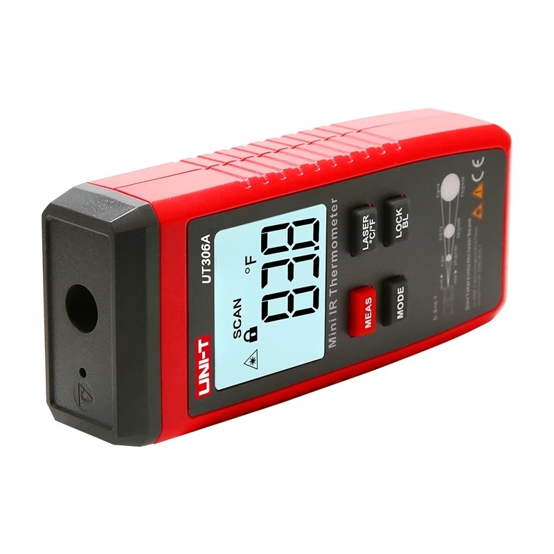 UNI-T UT306A Small LCD Infrared Thermometer -35~300C -31~572F Red Laser Thermometer C/F pyrmeter original