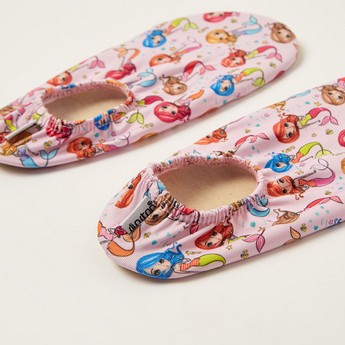 Slipstop Mermaid Print Slip-On Shoes