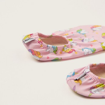 Slipstop Unicorn Print Slip-On Shoes