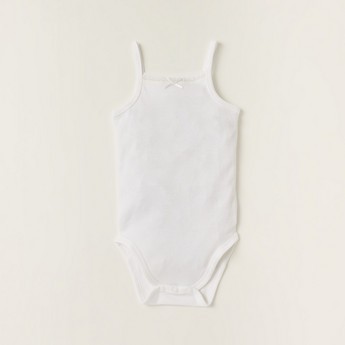 Juniors Solid Sleeveless Bodysuit - Set of 5