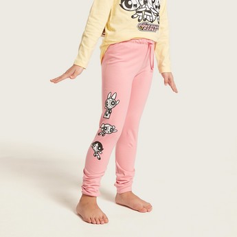 The Powerpuff Girls Print T-shirt and Pyjamas Set